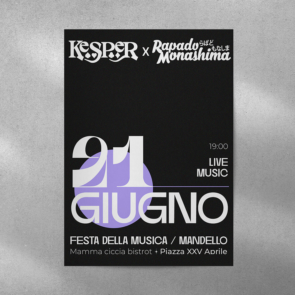 Flyer for Kesper x Rapado Monashima